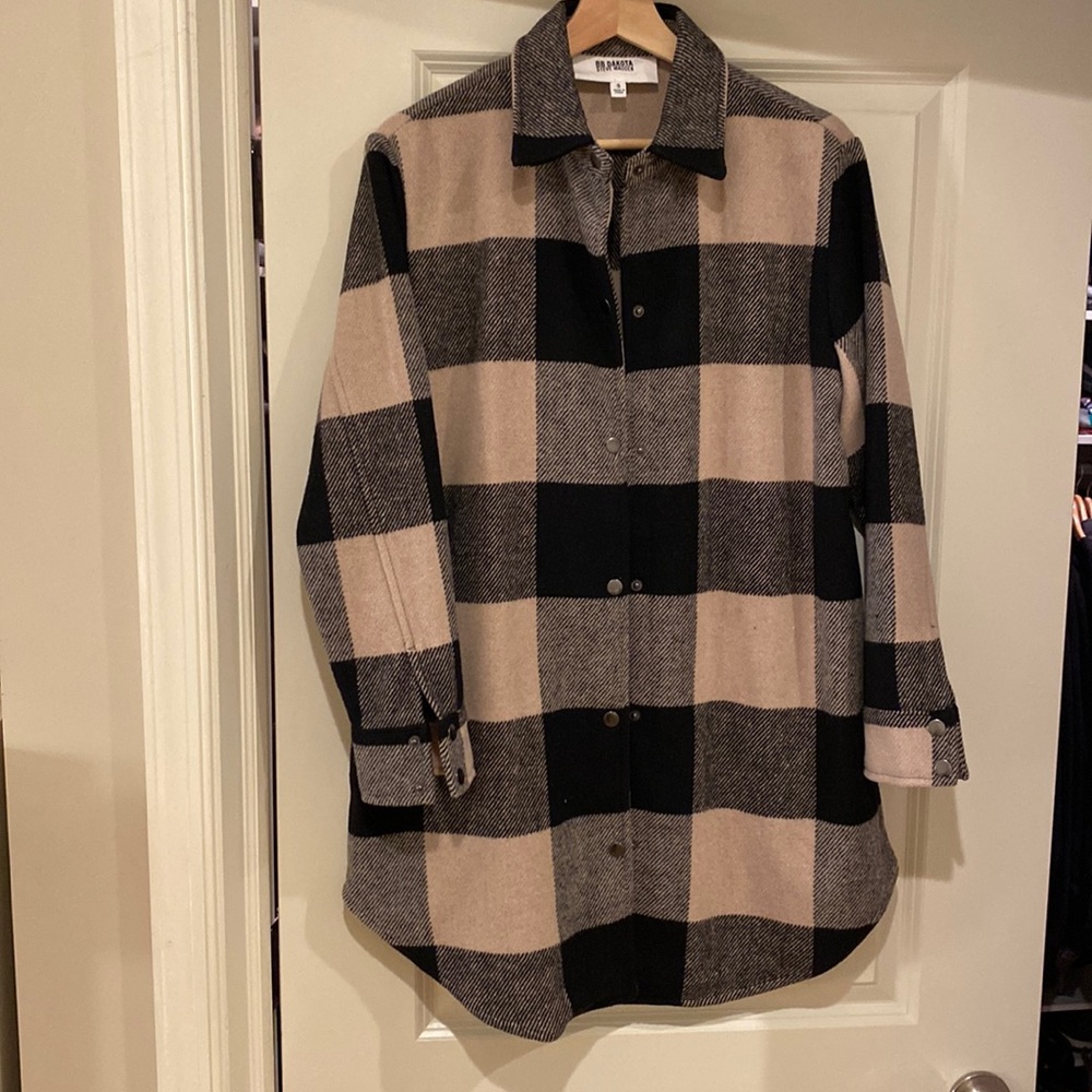 BB Dakota Steve Madden plaid shacket. Excellent condition as worn once.